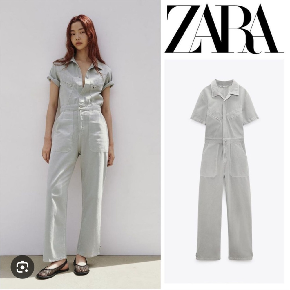 Zara NWT long colorful jumpsuit